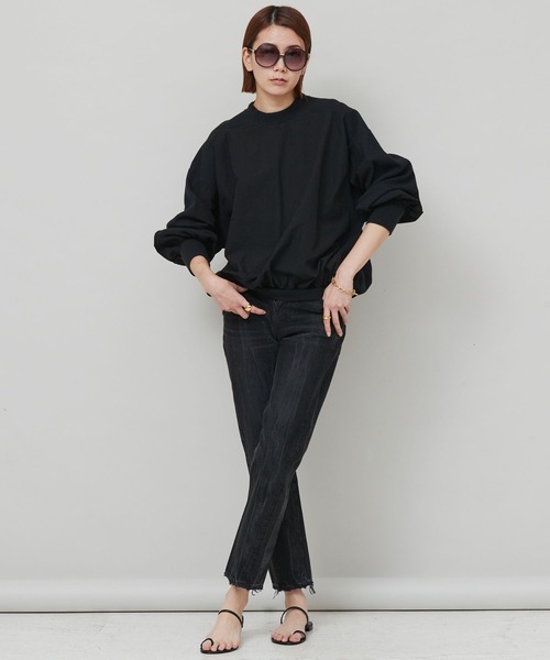 「Curensology」 ダメージ加工デニムパンツ 38 ブルー レディース_画像4