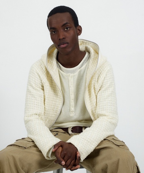 NVRFRGT 25ss Panelled Zip Up Hoodie サイズ1 ネバーフォーゲット