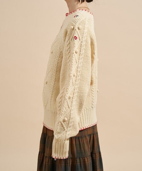 FREAK'S STORE（フリークスストア） ニット セーター 花刺繍 ニット