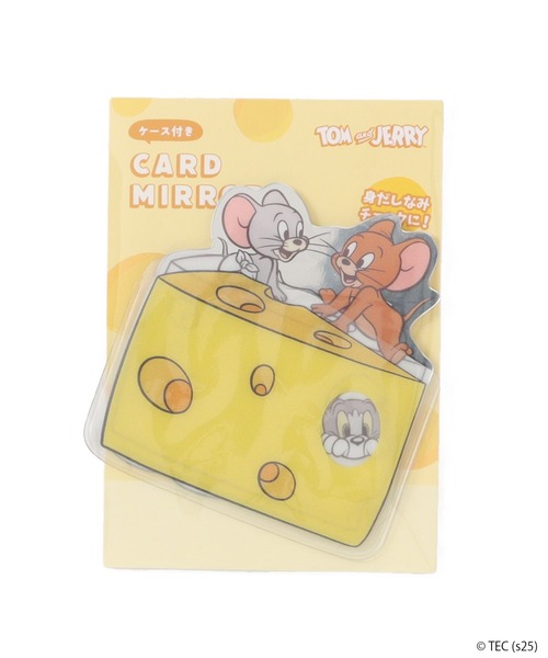 コンパクトミラー 「公式」トムとジェリー ケース付きカードミラー