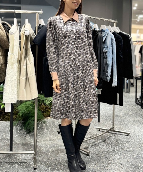 オーディア ミューズ（Audie a Muses）/ビジュー釦ヴィンテージ風ワンピース Audie a Muses（オーディア ミューズ） ワンピース ビジュー釦