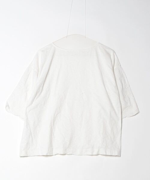 「MELROSE claire」 7分袖ブラウス - ホワイト レディース_画像2