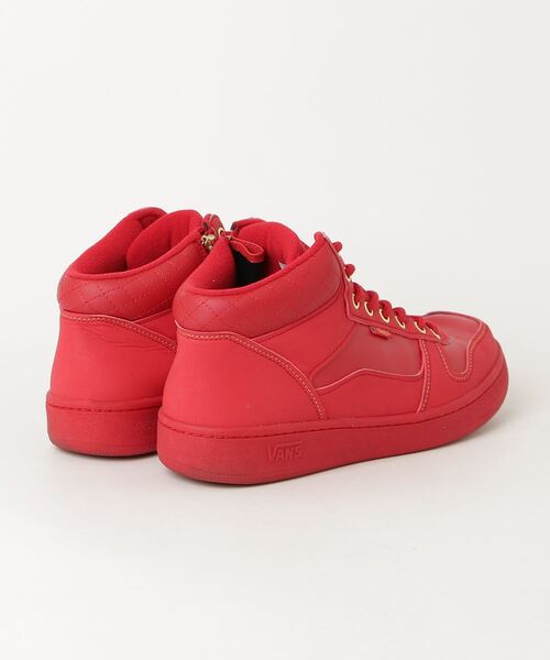 VANS（ヴァンズ） ハイカットスニーカー 28cm レッド メンズ