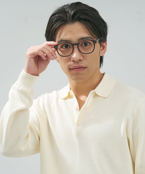 Zoff（ゾフ） 伊達メガネ メガネ 眼鏡 ボストン型 メガネ｜黒縁
