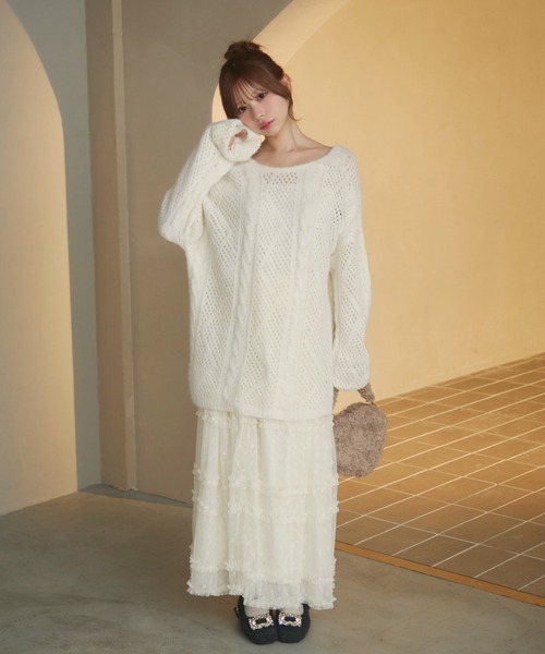 ぽん★ FREAK'S STORE｜袖配色 襟付き ジップ サマーニットポロ 限定