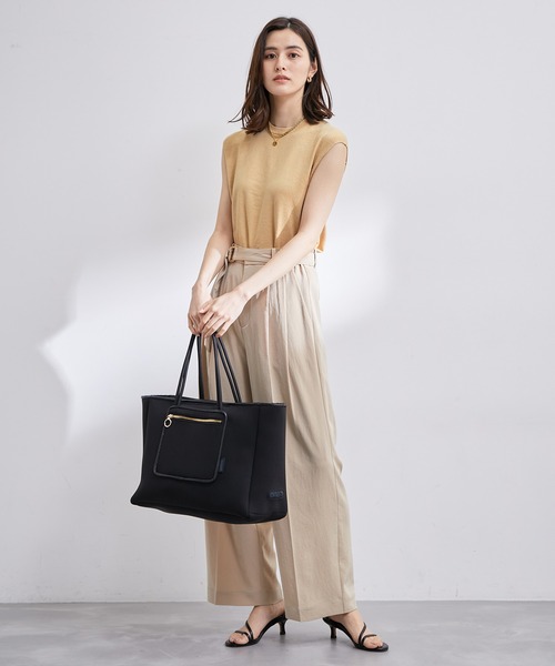 「ROPE'」 ノースリーブニット 38 ベージュ レディース_画像3