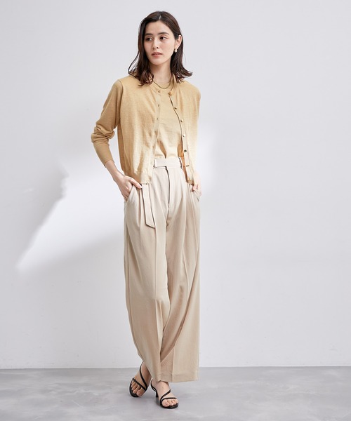 「ROPE'」 ノースリーブニット 38 ベージュ レディース_画像4