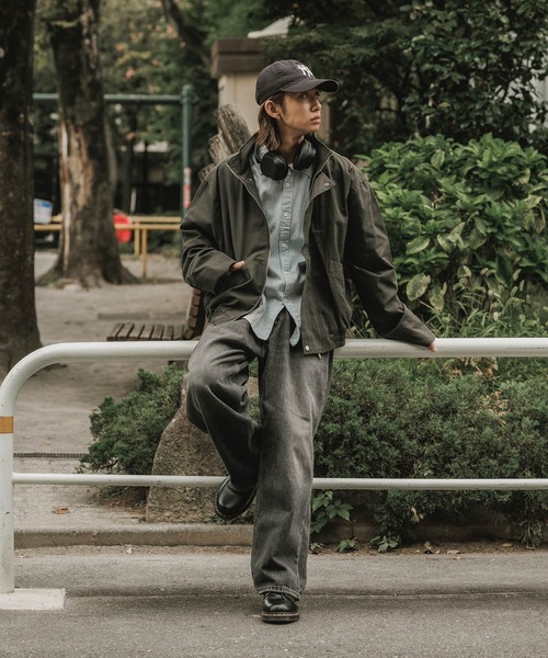 ALL RUNS カバーオール フライフロント スタンドネック コットン