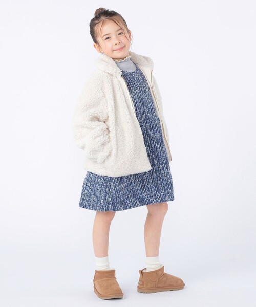 【まるちゃん】フェルラFERLAアルパカ生地 SHIPSシップスジャケット SHIPS（シップス） コート アウター SHIPS KIDS:100〜130cm / プードル