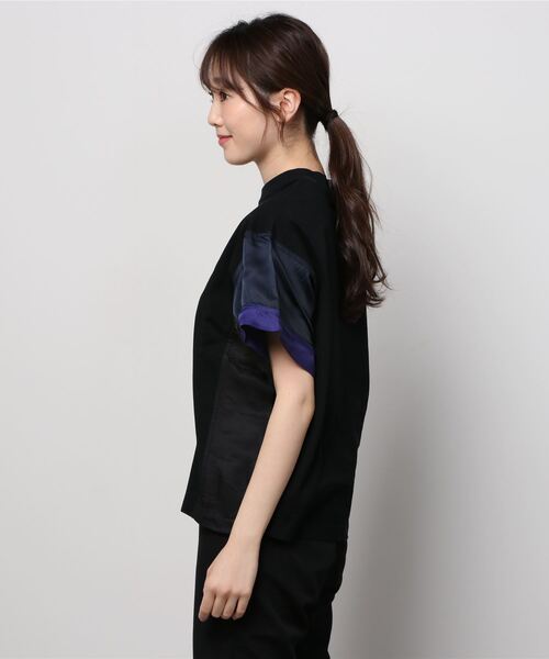 「TOGA PULLA」 半袖カットソー 36 ブラック レディース_画像3