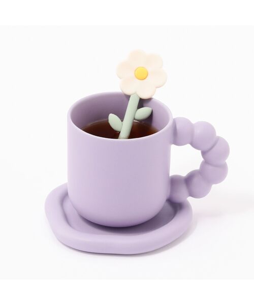 イギリス　ティーストレーナー 花柄 陶器ハンドル 1個で販売可。 Francfranc（フランフラン） タンブラー ティーストレーナー フラワー