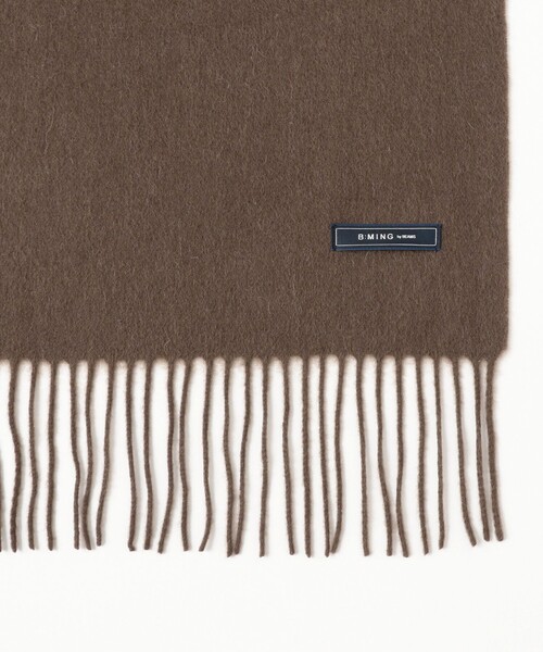 【BROWN】ウール カシミヤ マフラー 25FW(60cm) B：MING by BEAMS（ビーミング by ビームス） マフラー ウール