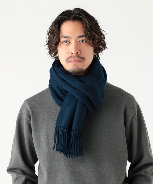 【pppぴーまんさま専用・最終値下げ！】JAPAN EMBA カシミヤショール B：MING by BEAMS（ビーミング by ビームス） マフラー ウール