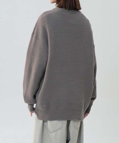 aimoha（アイモハ） セーター ニット ハーフジップニット/Half-zip