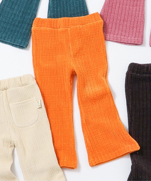 BREEZE（ブリーズ） パンツ 「ジュニア対応」ベロアフレアパンツ