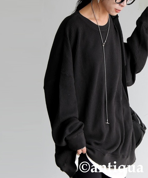antiqua（アンティカ） tシャツ ワッフル トップス レディース メンズ