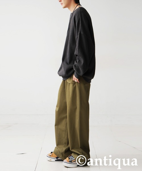antiqua（アンティカ） tシャツ 鬼ワッフル トップス レディース
