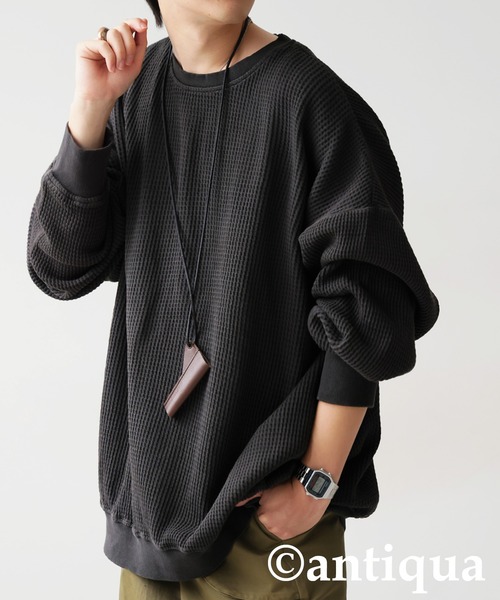 トップス AYK antiqua（アンティカ） tシャツ ワッフル トップス レディース メンズ