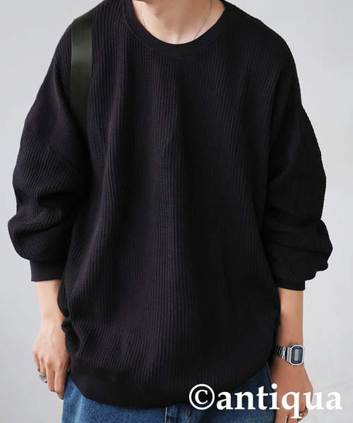 antiqua（アンティカ） tシャツ ワッフル トップス レディース メンズ