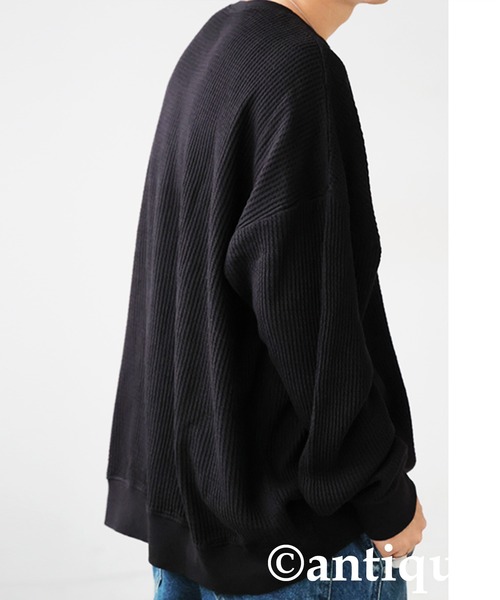 antiqua（アンティカ） tシャツ ワッフル トップス レディース メンズ