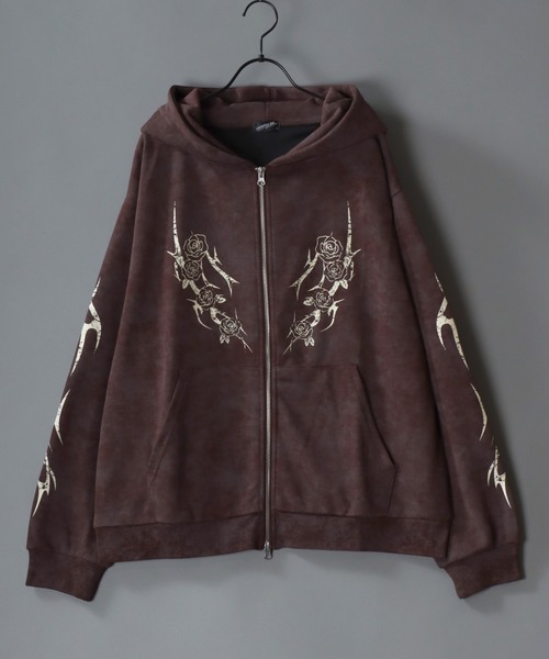 SITRY（シトリー） パーカー Trival Logo ＆ Rose Design Hoodie 