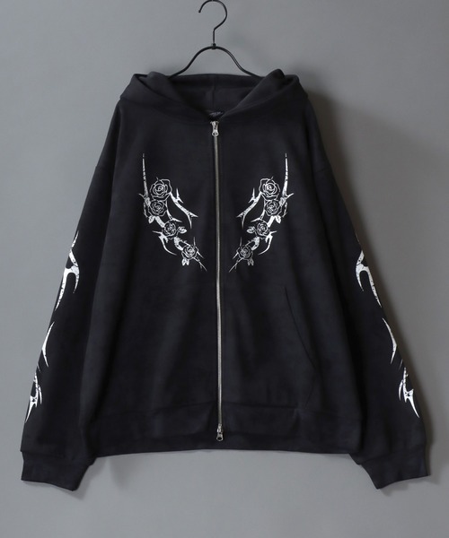 SITRY（シトリー） パーカー Trival Logo ＆ Rose Design Hoodie