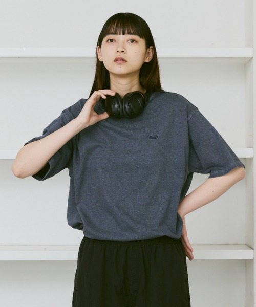 「flaner」 半袖Tシャツ LARGE ネイビー レディース_画像2