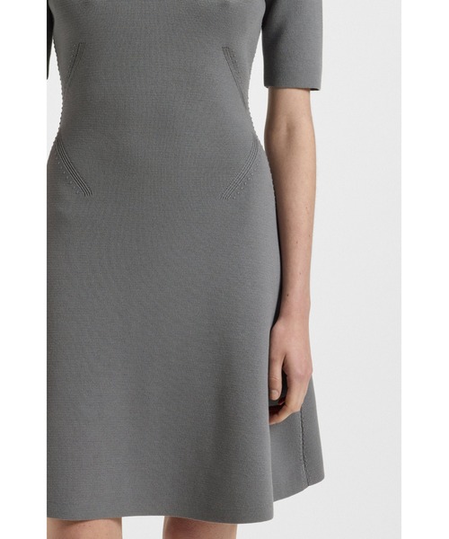 BOSS（HUGO BOSS） ワンピース ニットドレス スキッパーカラー