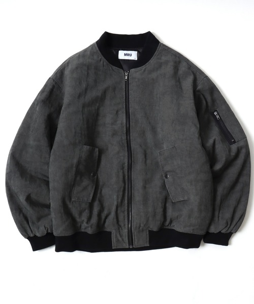MRU ma1 ma-1 2026SS MRU/エムアールユー オーバーサイズ フェード加工