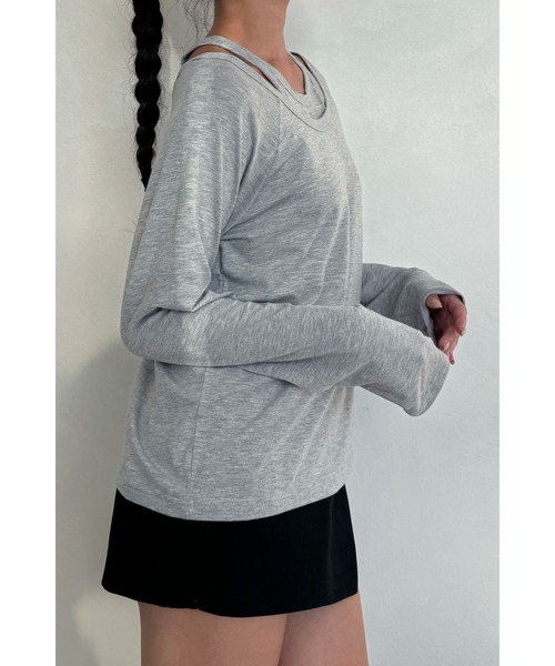 「ALEXIA STAM」 長袖カットソー FREE グレー レディース_画像9