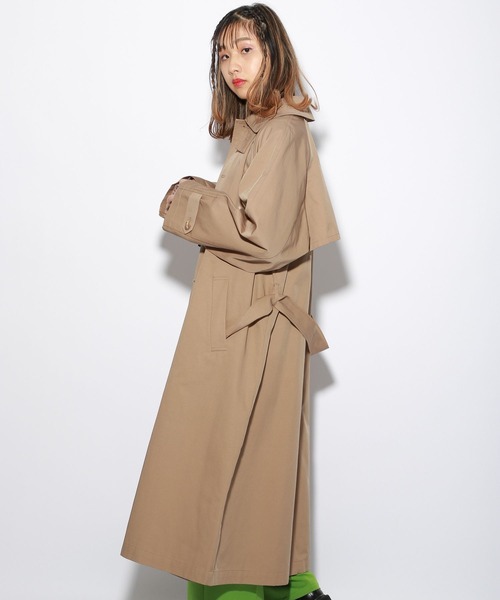 「PBLIM」 ステンカラーコート LARGE ベージュ レディース_画像3