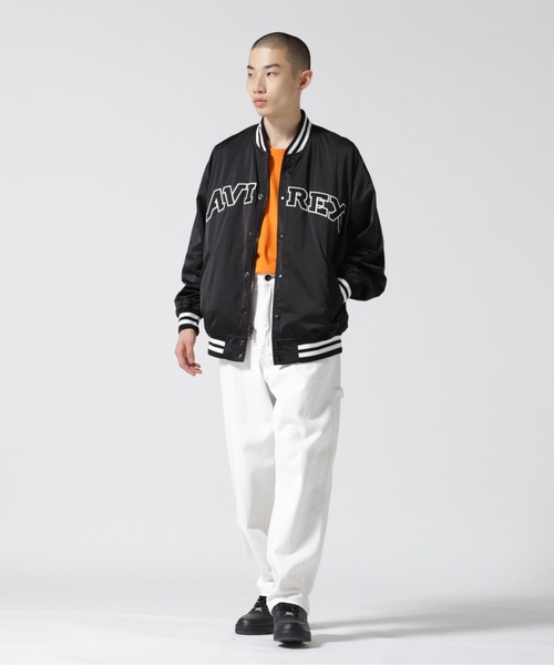 AVIREX（アヴィレックス） スタジャン M ブラック メンズ : ZOZOTOWN