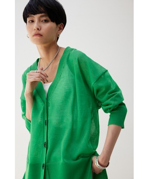 「crie conforto」 ニットカーディガン FREE ネイビー レディース_画像2