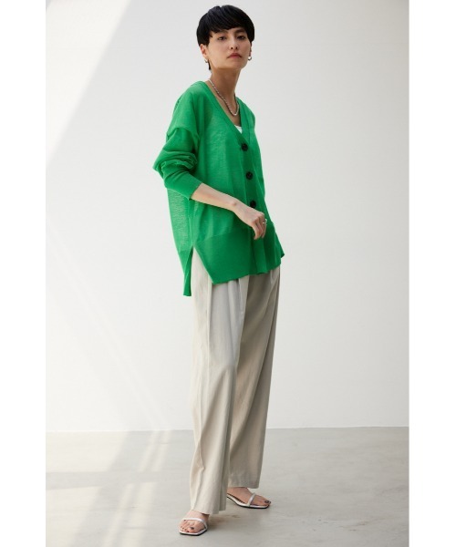 「crie conforto」 ニットカーディガン FREE ネイビー レディース_画像3