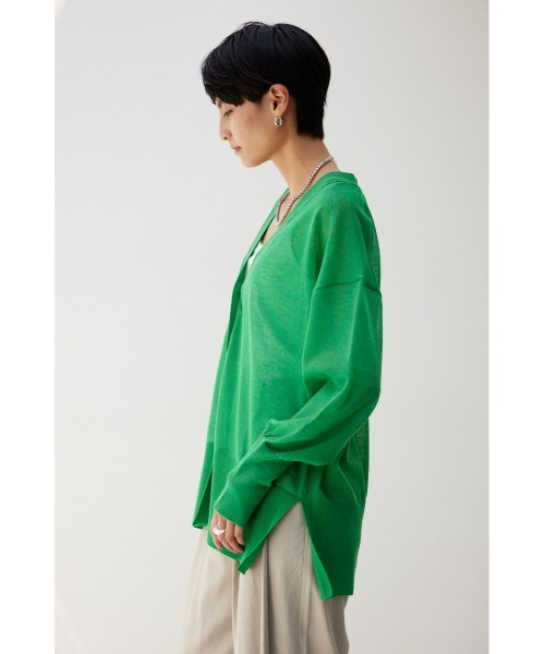 「crie conforto」 ニットカーディガン FREE ネイビー レディース_画像6