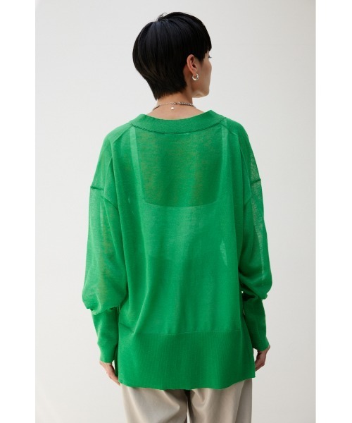 「crie conforto」 ニットカーディガン FREE ネイビー レディース_画像7