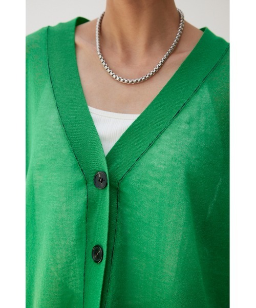 「crie conforto」 ニットカーディガン FREE ネイビー レディース_画像8