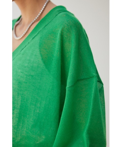 「crie conforto」 ニットカーディガン FREE ネイビー レディース_画像9