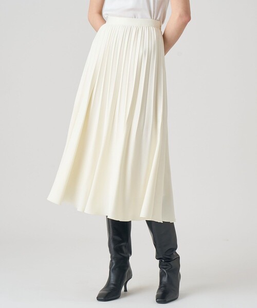 ANAYI（アナイ） スカート フェイクスエードプリーツスカート