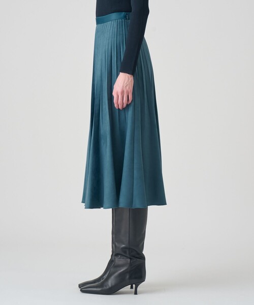 ANAYI（アナイ） スカート フェイクスエードプリーツスカート