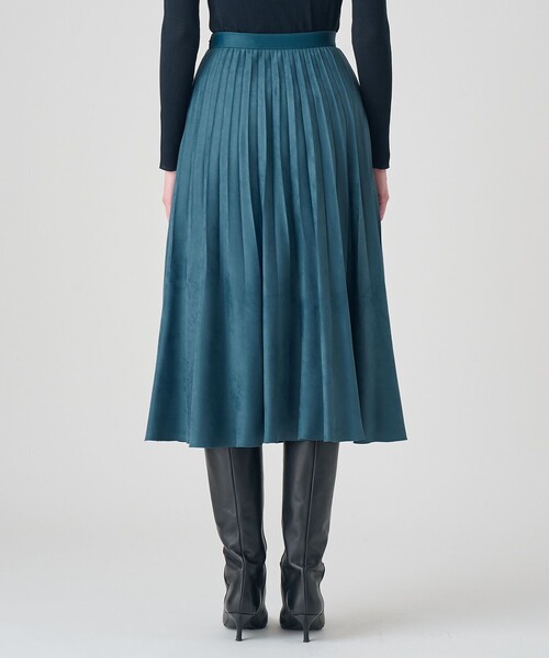 アナイフェイクスエードプリーツスカート　36　新品未使用品 ANAYI（アナイ） スカート フェイクスエードプリーツスカート