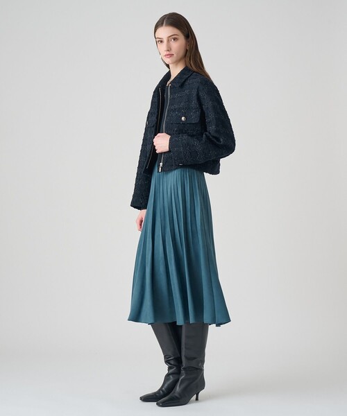 ANAYI（アナイ） スカート フェイクスエードプリーツスカート