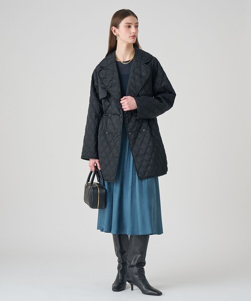 ANAYI（アナイ） スカート フェイクスエードプリーツスカート