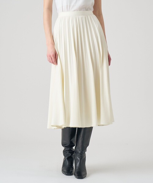ANAYI（アナイ） スカート フェイクスエードプリーツスカート