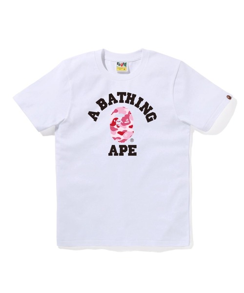 tシャツ ABC CAMO COLLEGE TEE レディースの画像