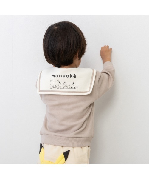 トレーナー monpoke モンポケ 衿付き ピカチュウ キッズ 子供服 男の子