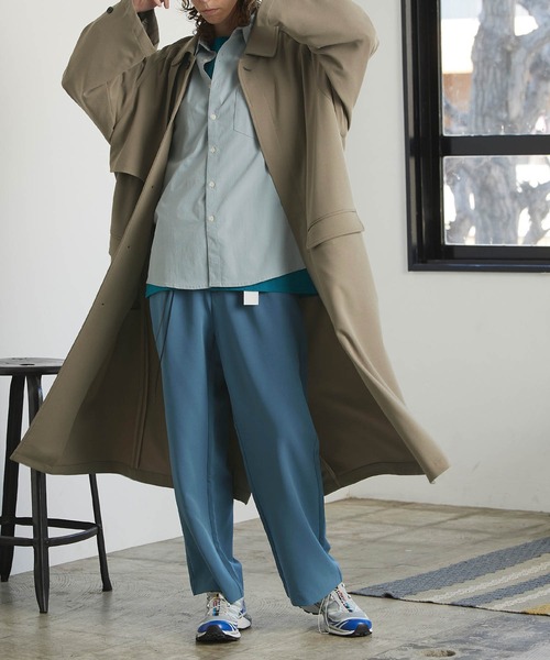 ENDER PRODUCTS ステンカラーコート M ダークネイビー メンズ