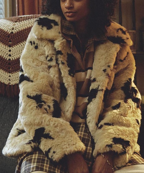 ROSE BUD ファーコート ROSE BUD（ローズバッド） コート アウター FAUX FUR COAT レディース