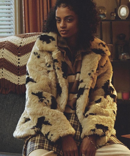 ローズバッド（ROSE BUD）/FAUX FUR COAT ROSE BUD（ローズバッド） コート アウター FAUX FUR COAT レディース