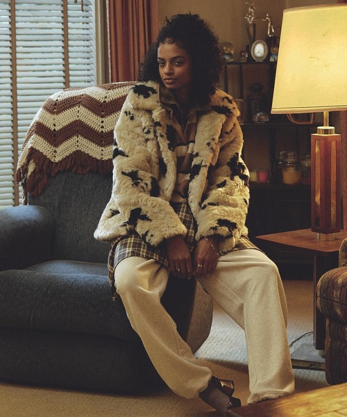 ROSE BUD（ローズバッド） コート アウター FAUX FUR COAT レディース